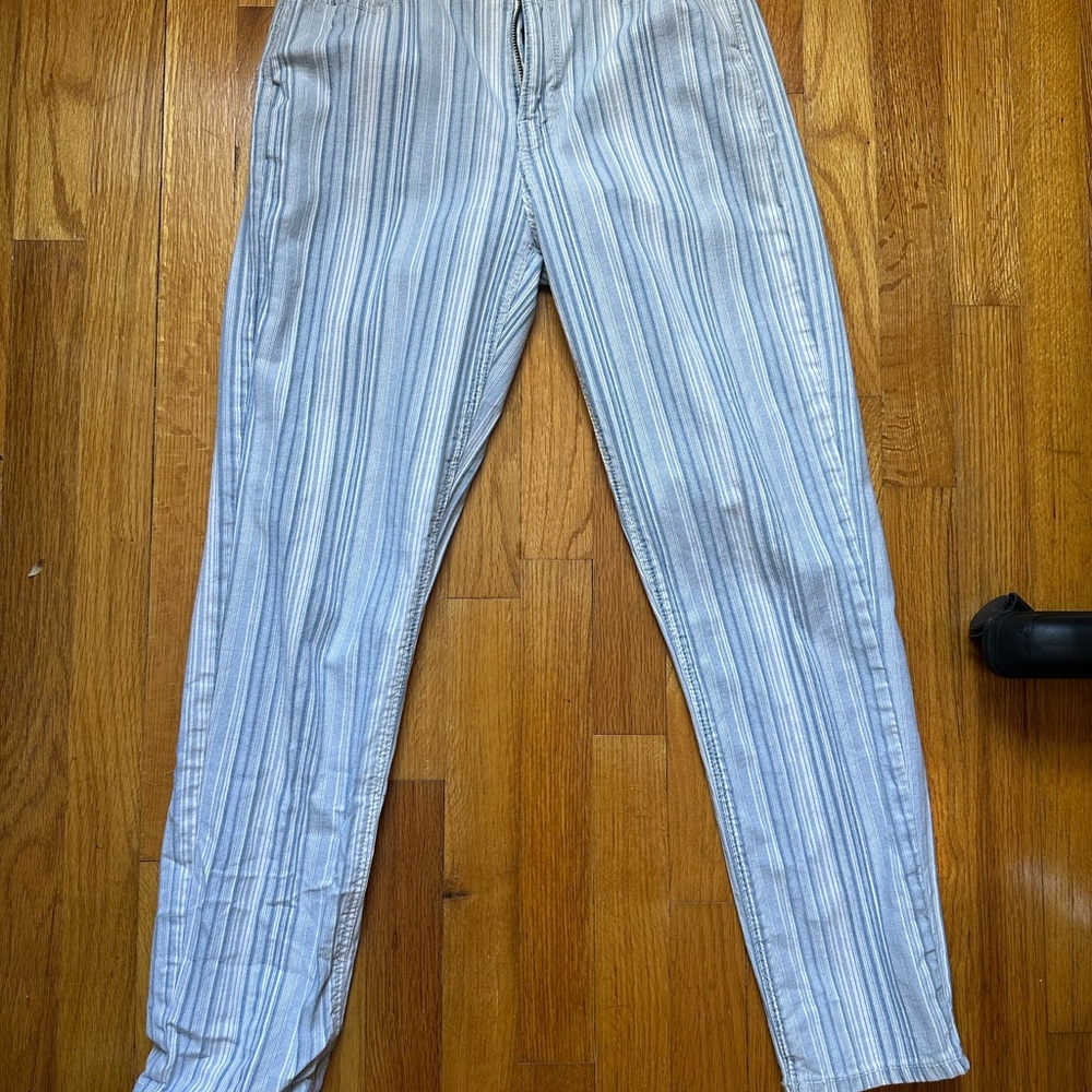 Striped Blue and White Pants